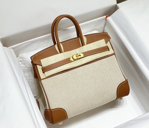 Birkin 25 Swift-Canvas“25*20*13CM”-0131=
