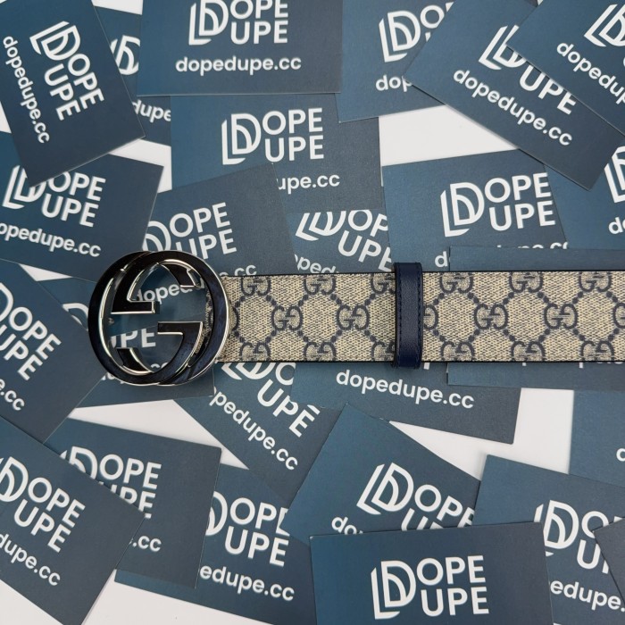 GG Supreme 4cm belt with G buckle 411924 KGDHN 4075
