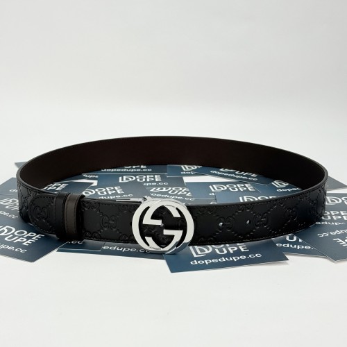 3.7cm Reversible belt with Interlocking G buckle