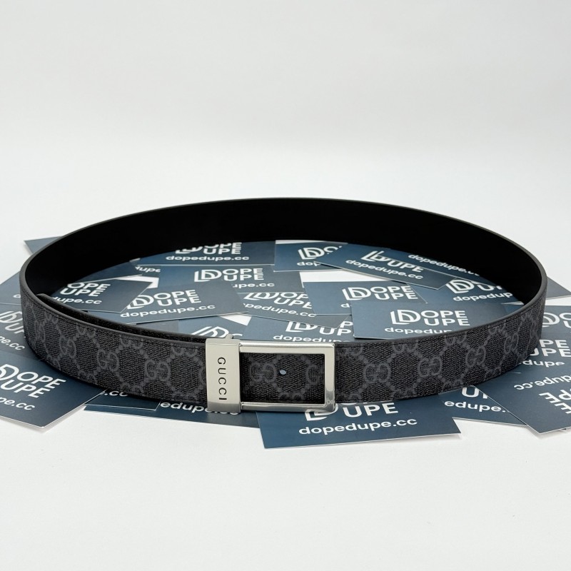 3.5cm GG belt with rectangular buckle 722370 KGD0N 1000