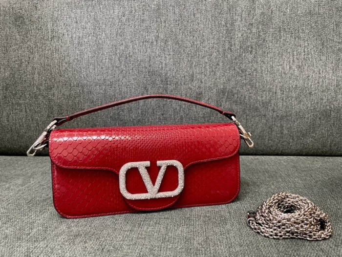 LOCò Shoulder Bag In Snake Leather“27*13*6CM”-008=