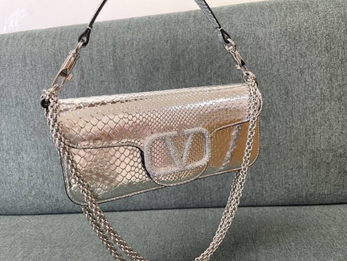 LOCò Shoulder Bag In Snake Leather“27*13*6CM”-008=