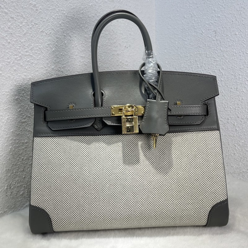 Birkin 25 Swift-Canvas“25*20*13CM”-0131=