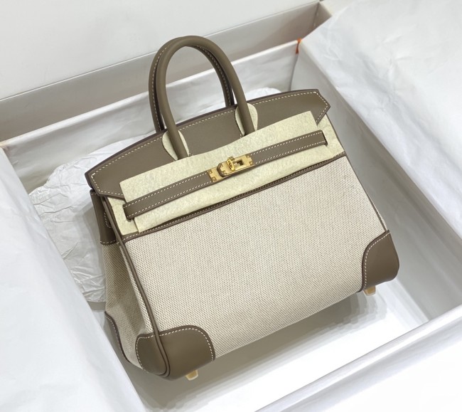 Birkin 25 Swift-Canvas“25*20*13CM”-0131=