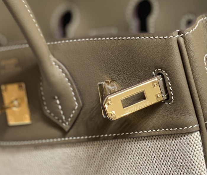 Birkin 25 Swift-Canvas“25*20*13CM”-0131=