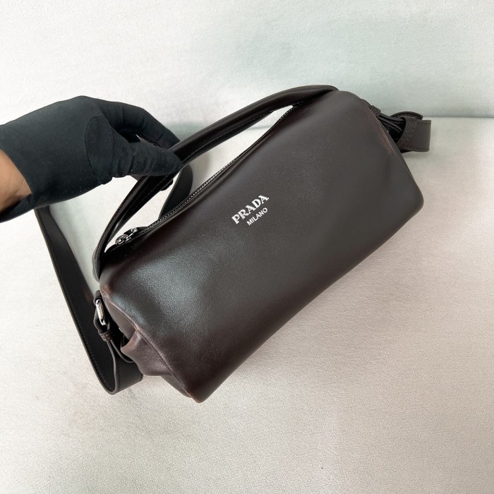 Leather Shoulder Bag“24*11*11CM”-089=