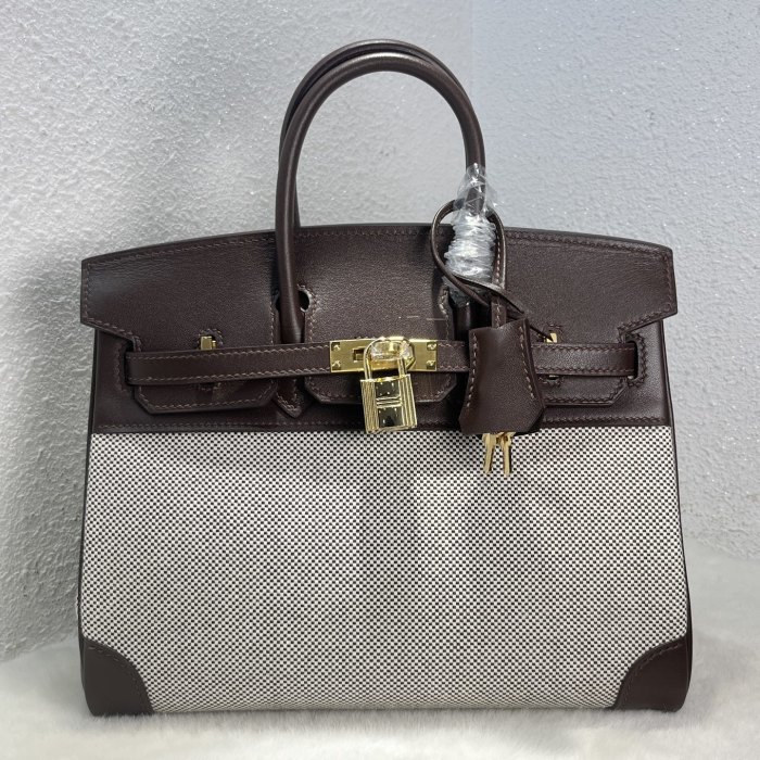 Birkin 25 Swift-Canvas“25*20*13CM”-0131=