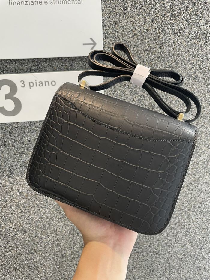 Constance Matte Crocodile 18“18*14*5CM”-0641=