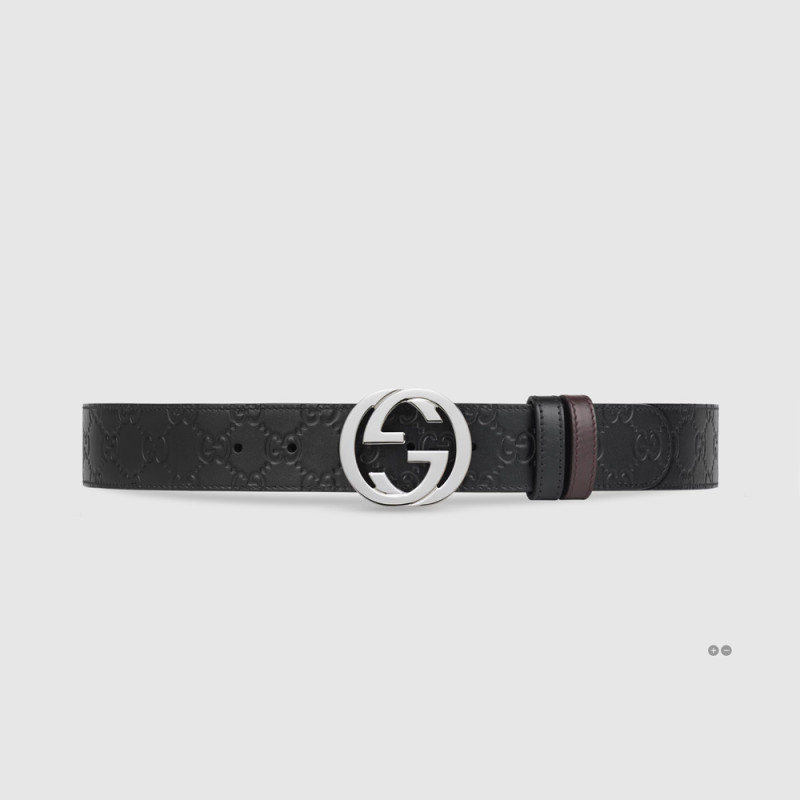 3.7cm Reversible belt with Interlocking G buckle