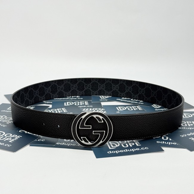 4cm Reversible belt with Interlocking G buckle 812273 AAEB4 1000