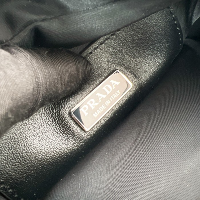 Re-Nylon And Saffiano Leather Shoulder Bag“18*11.5*5CM”-087=