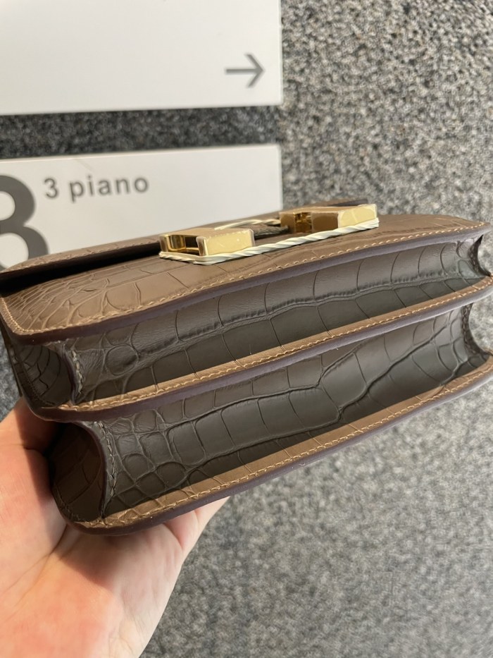 Constance Matte Crocodile 18“18*14*5CM”-0641=