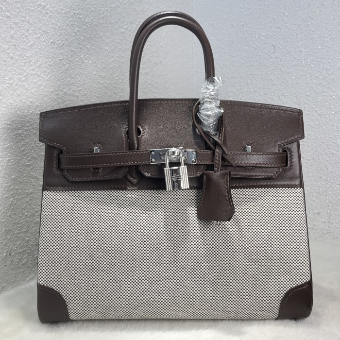 Birkin 25 Swift-Canvas“25*20*13CM”-0131=