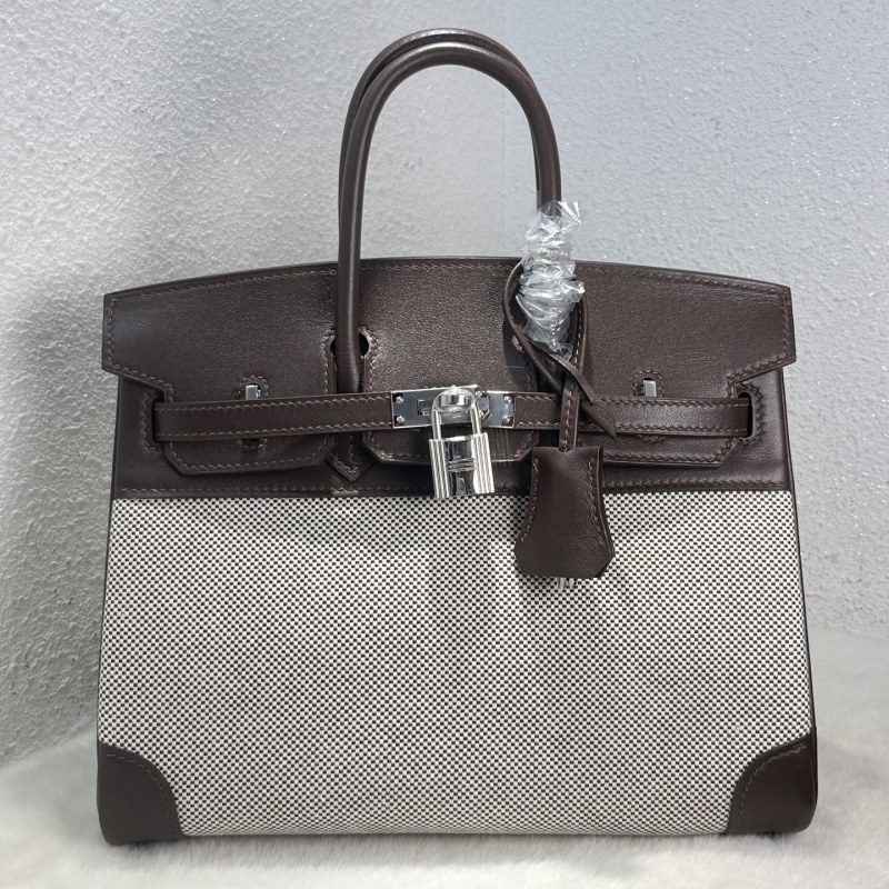 Birkin 25 Swift-Canvas“25*20*13CM”-0131=