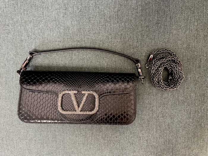 LOCò Shoulder Bag In Snake Leather“27*13*6CM”-008=
