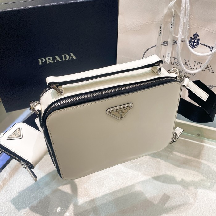 Brique Saffiano Leather bag“22*16*6CM”-089=