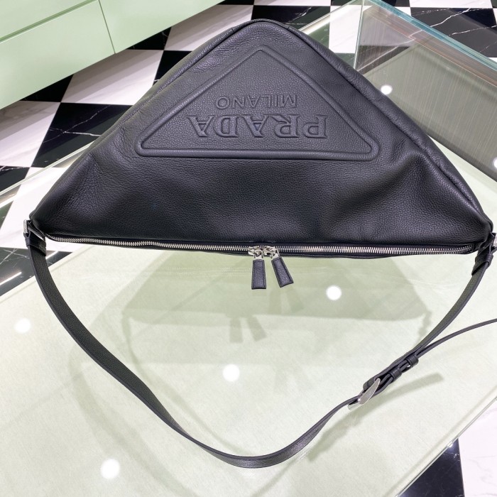 Leather Triangle Shoulder Bag“60*28CM”-0821=