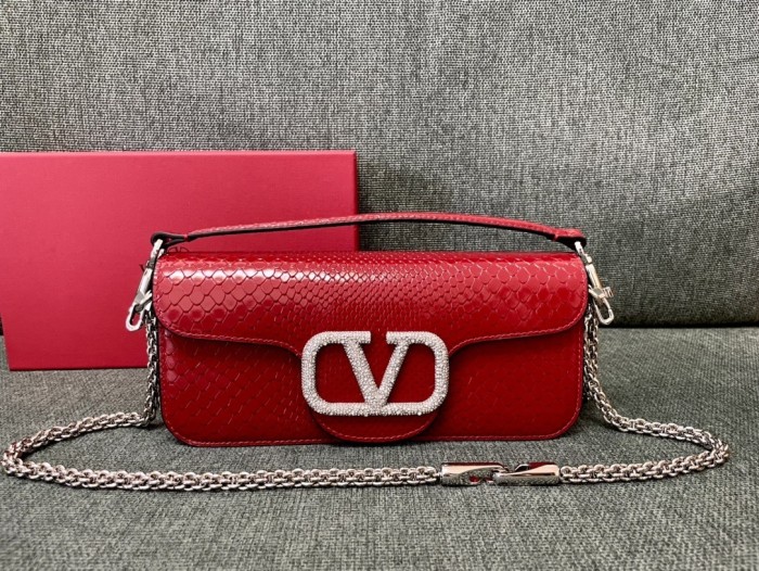LOCò Shoulder Bag In Snake Leather“27*13*6CM”-008=