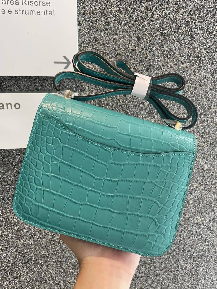Constance Matte Crocodile 18“18*14*5CM”-0641=