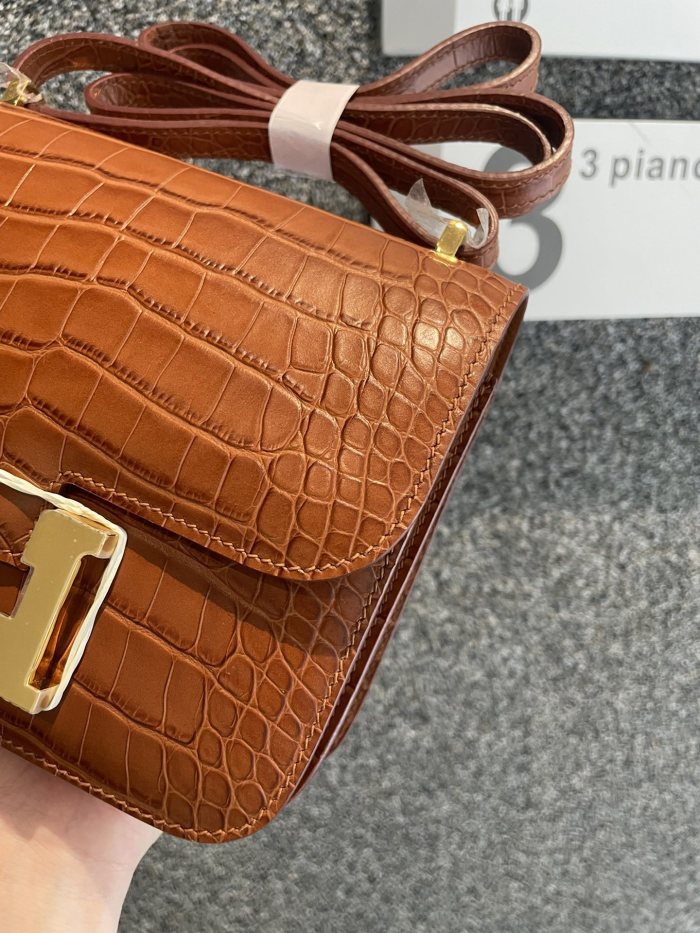Constance Matte Crocodile 18“18*14*5CM”-0641=