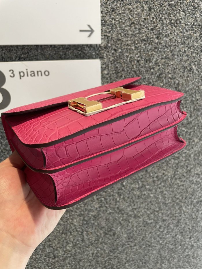 Constance Matte Crocodile 18“18*14*5CM”-0641=