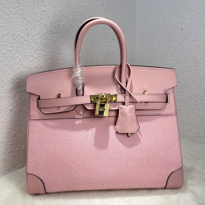 Birkin 25 Swift-Canvas“25*20*13CM”-0131=