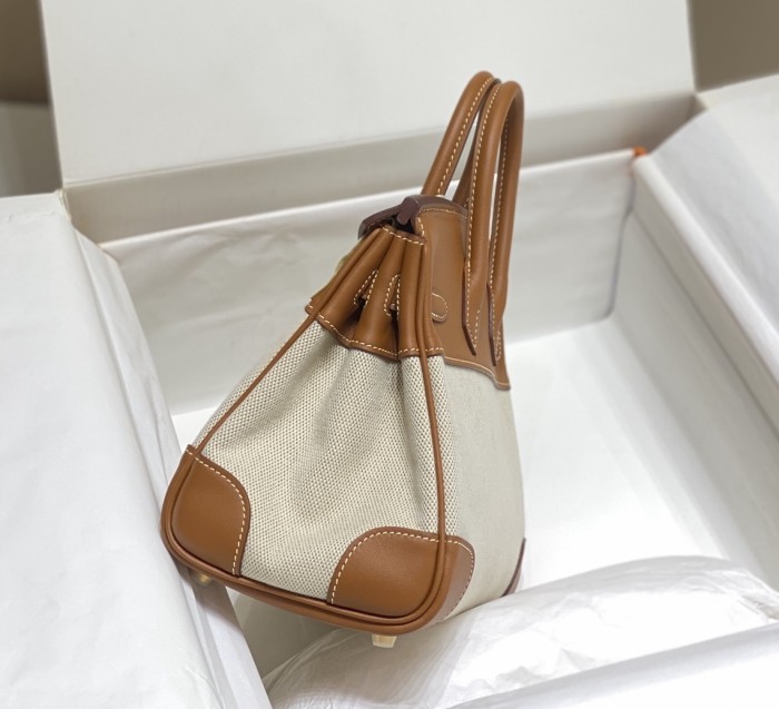 Birkin 25 Swift-Canvas“25*20*13CM”-0131=