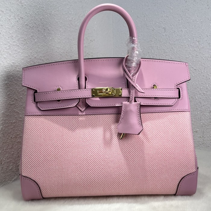 Birkin 25 Swift-Canvas“25*20*13CM”-0131=