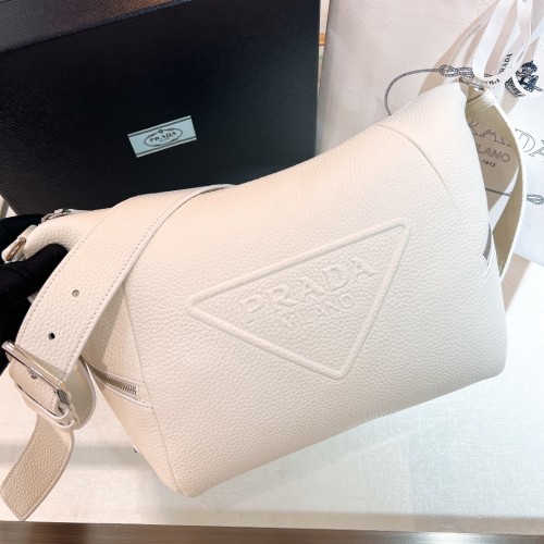 Debossed-Logo Shoulder Bag“26*23*11CM”-089=