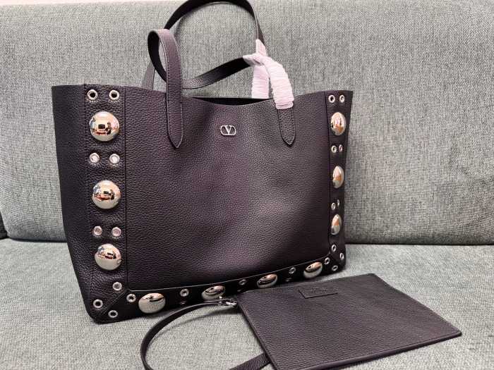 GARAVANI NELLCTE Grain Leather Shopping Bag“40*30*13CM”-069=