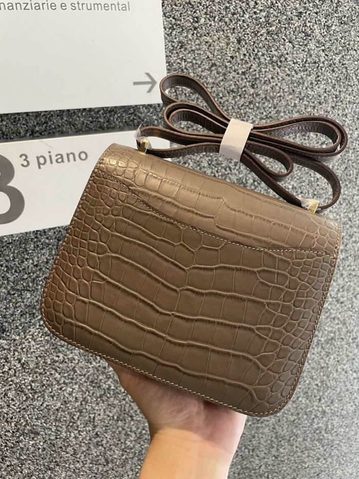 Constance Matte Crocodile 18“18*14*5CM”-0641=