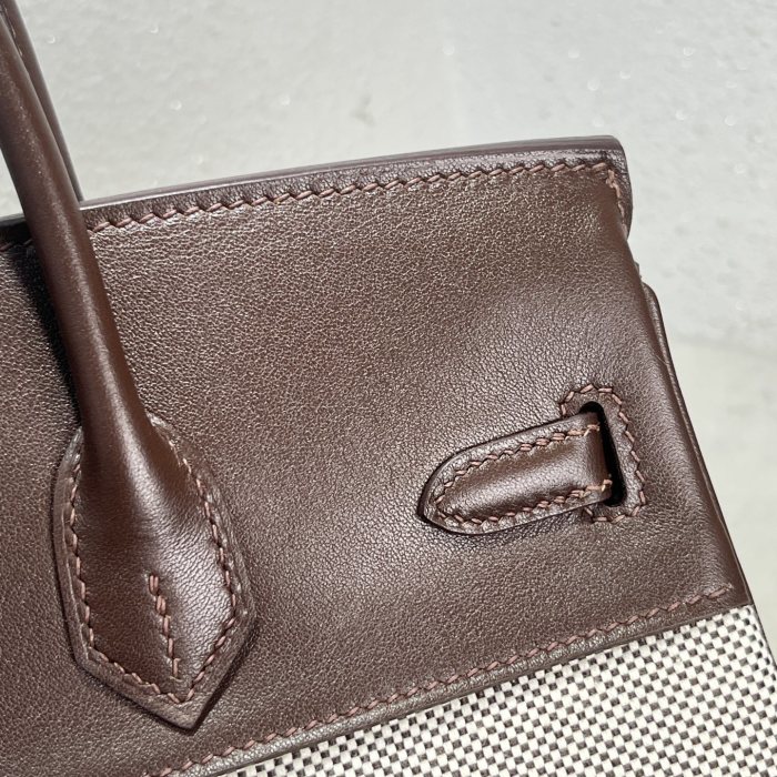 Birkin 25 Swift-Canvas“25*20*13CM”-0131=