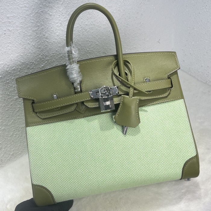 Birkin 25 Swift-Canvas“25*20*13CM”-0131=