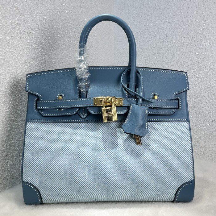 Birkin 25 Swift-Canvas“25*20*13CM”-0131=