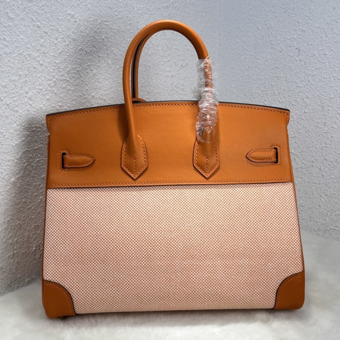 Birkin 25 Swift-Canvas“25*20*13CM”-0131=
