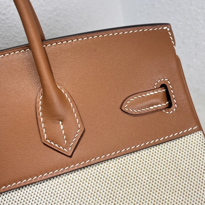 Birkin 25 Swift-Canvas“25*20*13CM”-0131=