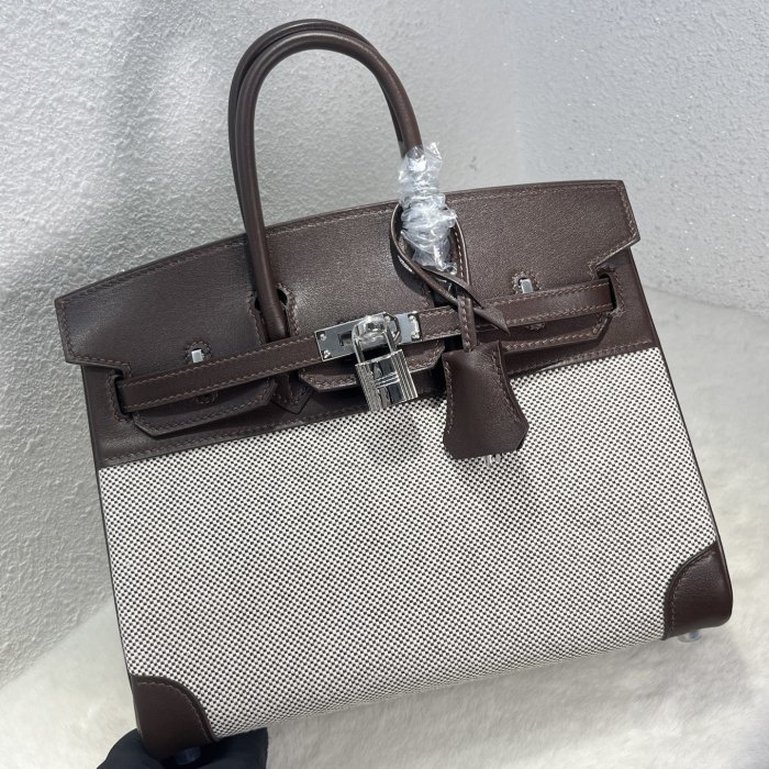 Birkin 25 Swift-Canvas“25*20*13CM”-0131=