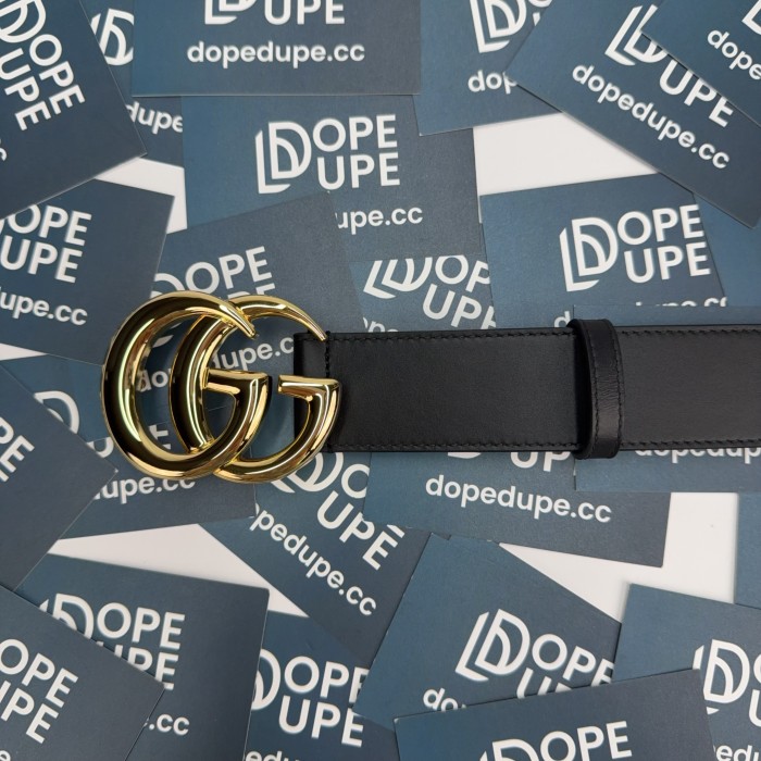 GG Marmont 4cm leather belt with shiny buckle 406831 0YA0G 1000