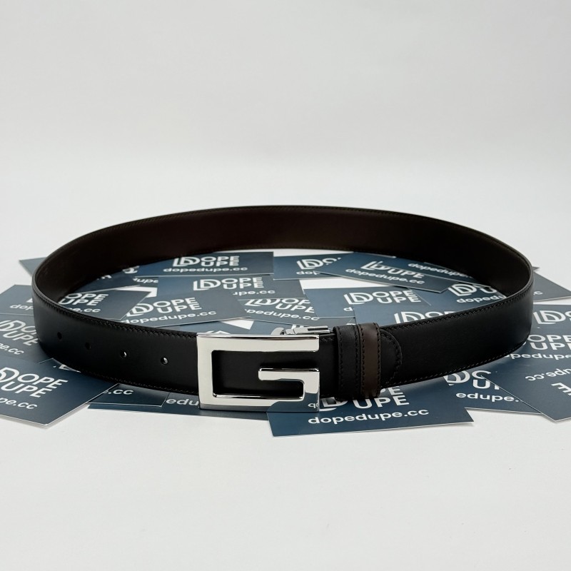 3.5cm Reversible belt with Square G buckle