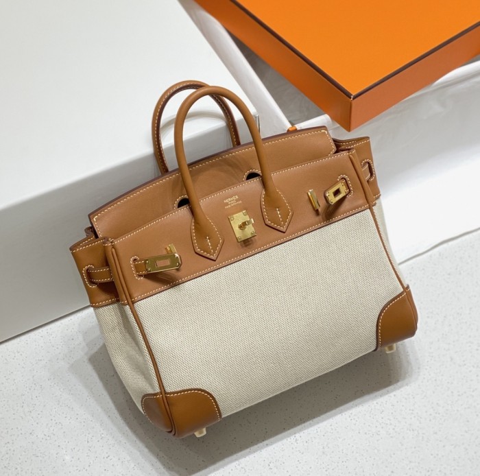 Birkin 25 Swift-Canvas“25*20*13CM”-0131=