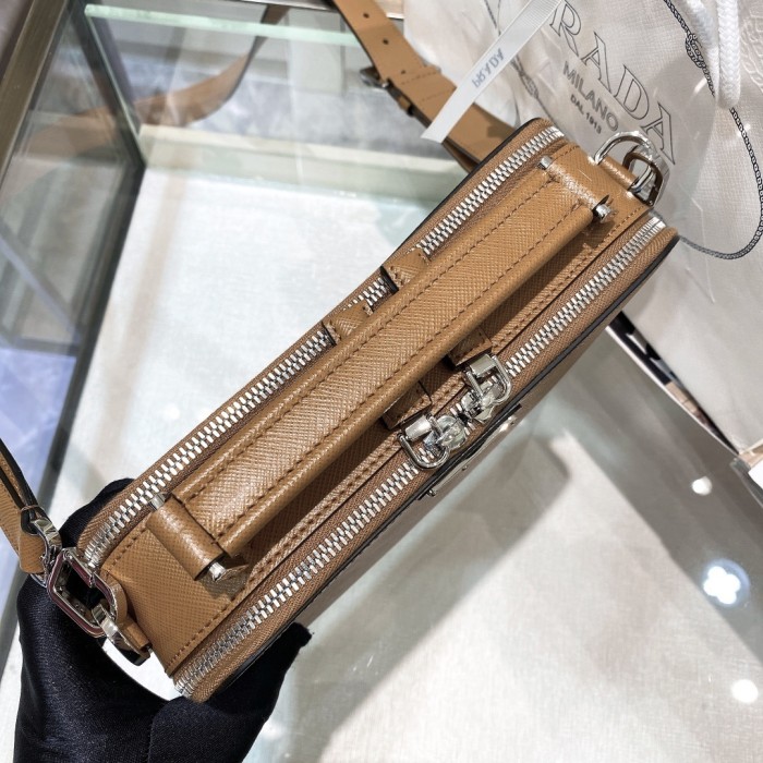 Leather shoulder bag“24*18*7.5CM”-089=