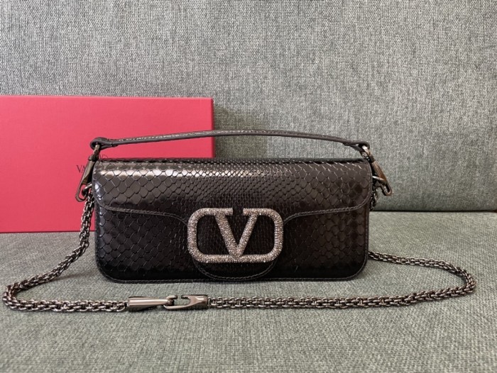 LOCò Shoulder Bag In Snake Leather“27*13*6CM”-008=