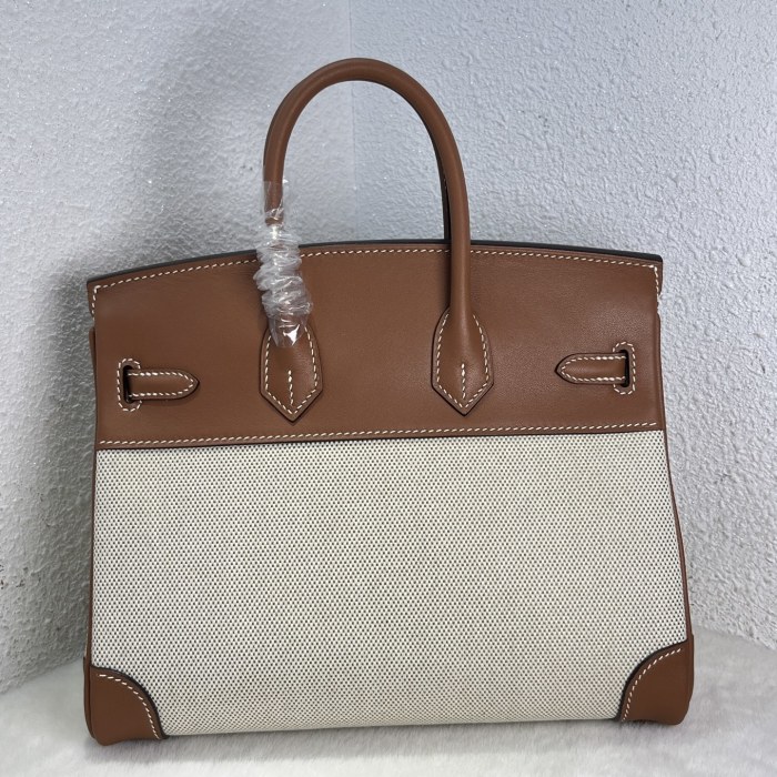 Birkin 25 Swift-Canvas“25*20*13CM”-0131=