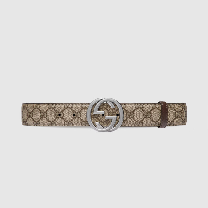 4cm Belt with Interlocking G buckle 774153 92TIN 9742