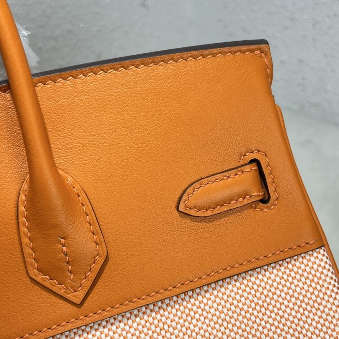 Birkin 25 Swift-Canvas“25*20*13CM”-0131=