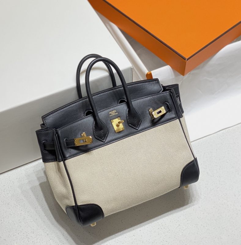Birkin 25 Swift-Canvas“25*20*13CM”-0131=