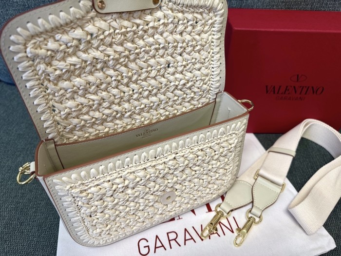 Alltime Crochet Leather Shoulder Bag“23.5*18*5CM”-029=