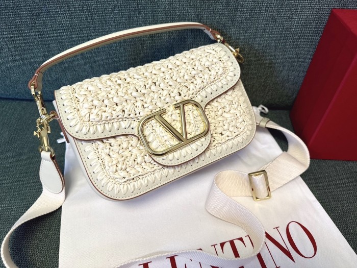 Alltime Crochet Leather Shoulder Bag“23.5*18*5CM”-029=