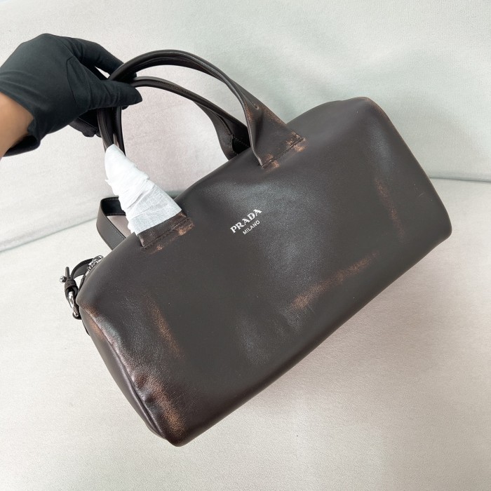 Small Nappa Leather Duffle Bag“35*17.5*17.5CM”-0811=