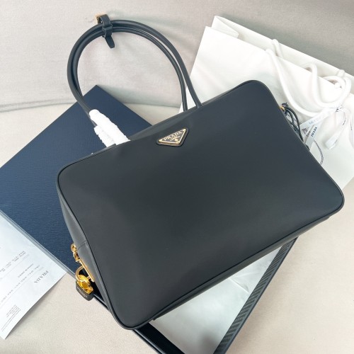 Aimée Re-Nylon And Leather Shoulder Ba“34*23*10CM”-0811=